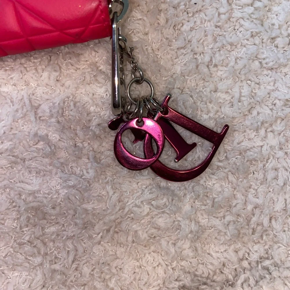 Cannage lady Dior long zipper wallet lambskin pink
